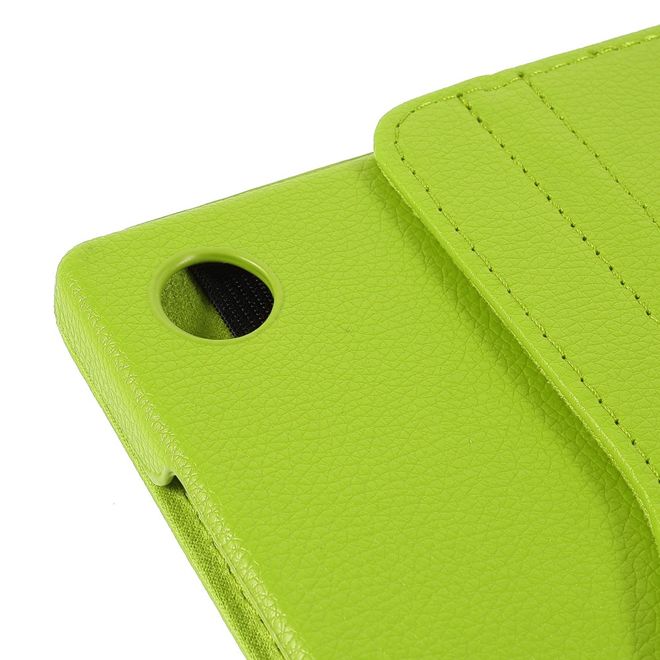 Samsung Galaxy Tab A8 (2021) Hülle - 360° rotierbares Case aus Leder - grün