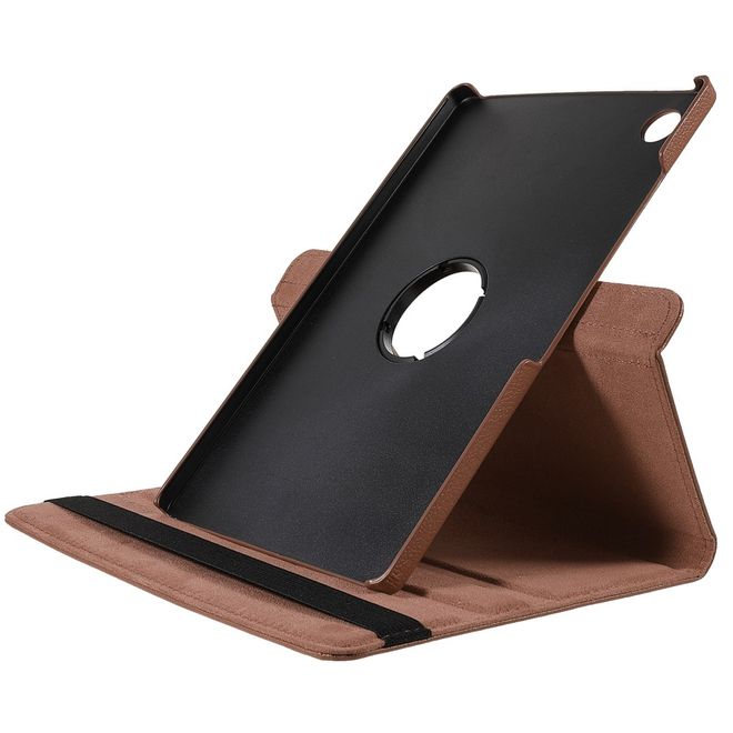 Samsung Galaxy Tab A8 (2021) Hülle - 360° rotierbares Case aus Leder - braun