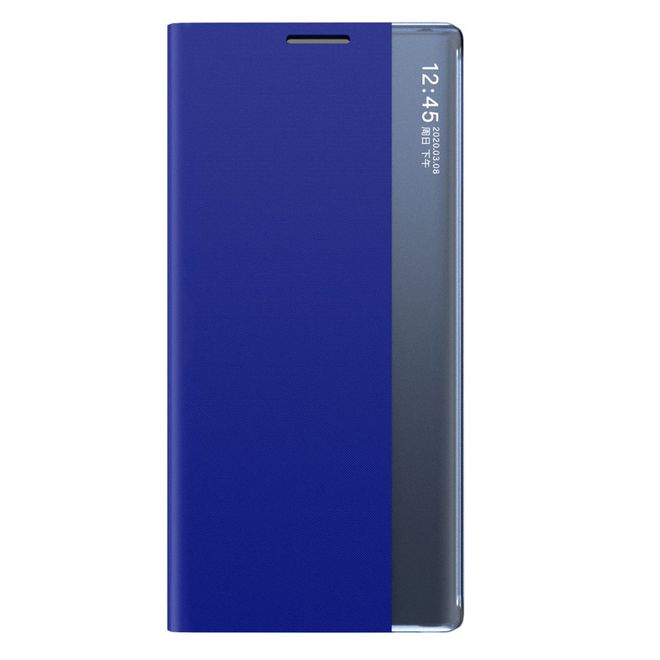 Samsung Galaxy S22 Hülle - Kunstleder Bookcover mit Sichtfenster - blau