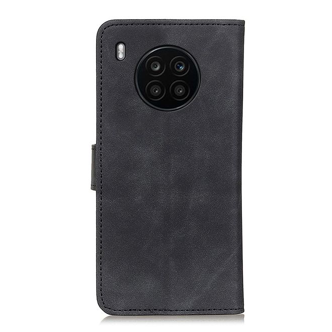 Honor 50 Lite / Huawei Nova 8i Handy Hülle - Classic IV Leder Bookcover Series - schwarz