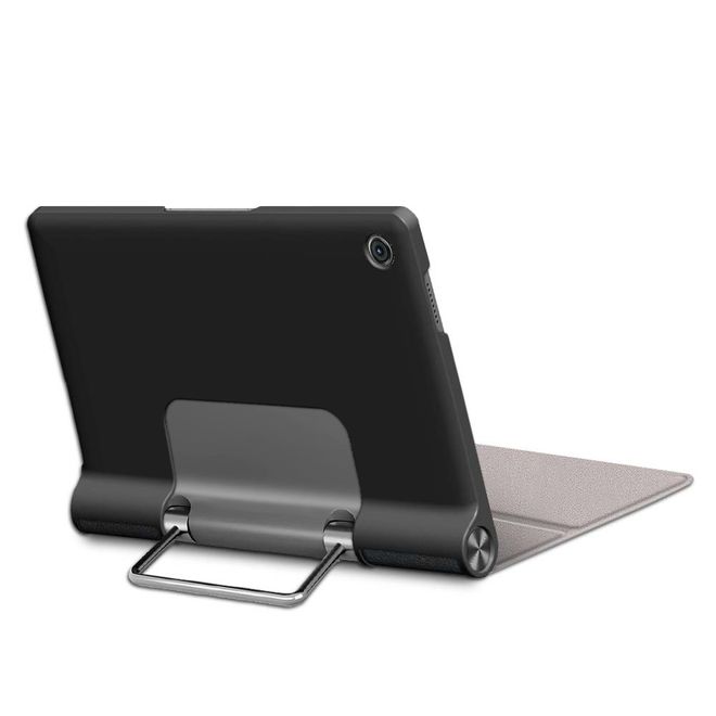 Lenovo Yoga Tab 11 Hülle - Kunstleder Bookcover mit Kickstand - schwarz