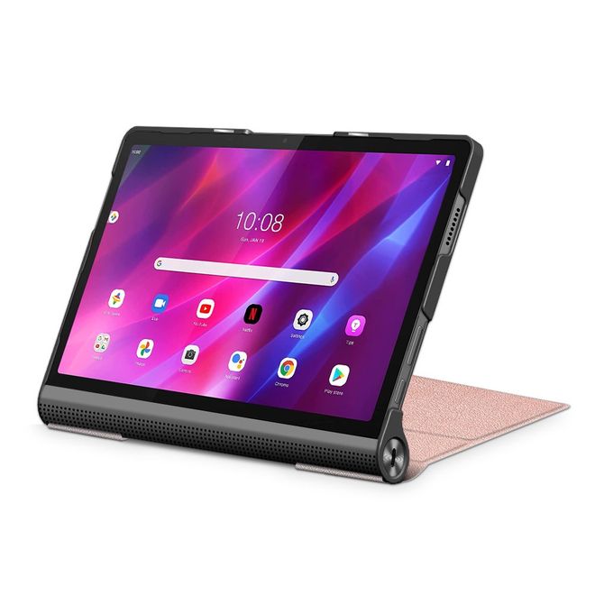 Lenovo Yoga Tab 11 Hülle - Kunstleder Bookcover mit Kickstand - rosegold