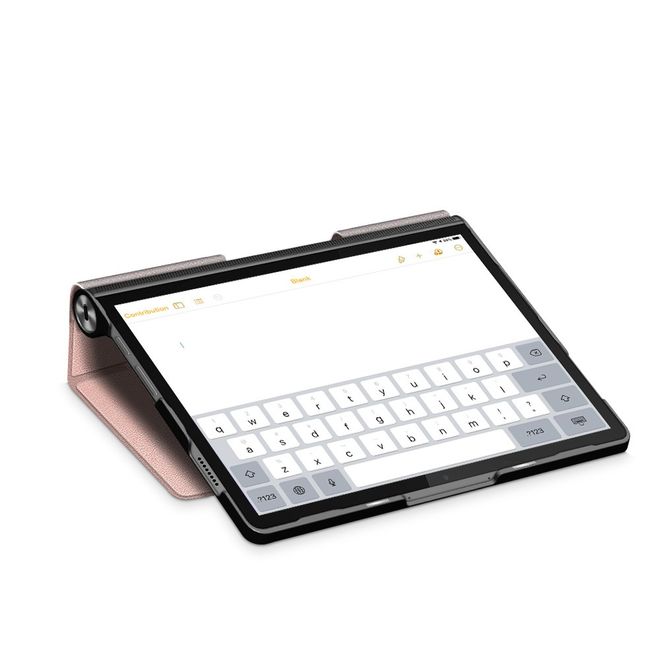 Lenovo Yoga Tab 11 Hülle - Kunstleder Bookcover mit Kickstand - rosegold