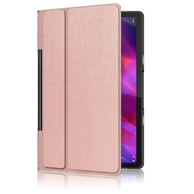 Lenovo Yoga Tab 11 Hülle - Kunstleder Bookcover mit Kickstand - rosegold