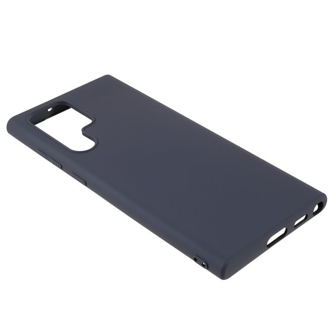 X-Level - Samsung Galaxy S22 Ultra Hülle - Silikon Softcase - Premium Series - blau