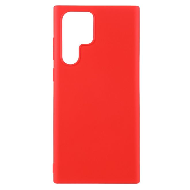 X-Level - Samsung Galaxy S22 Ultra Hülle - Silikon Softcase - Premium Series - rot