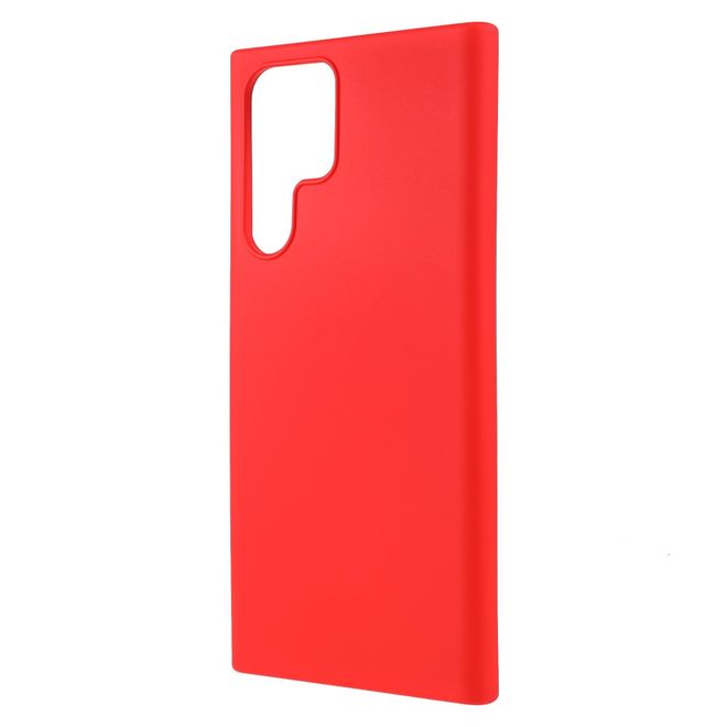 X-Level - Samsung Galaxy S22 Ultra Hülle - Silikon Softcase - Premium Series - rot
