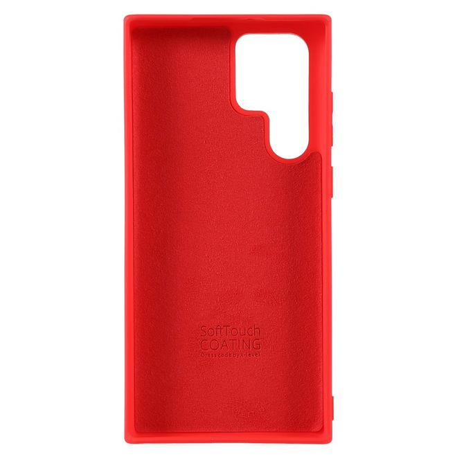 X-Level - Samsung Galaxy S22 Ultra Hülle - Silikon Softcase - Premium Series - rot
