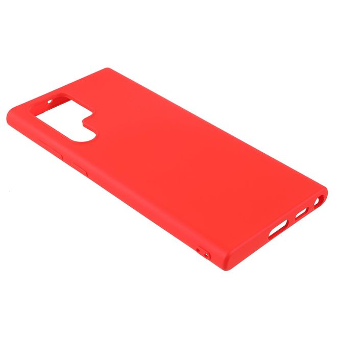 X-Level - Samsung Galaxy S22 Ultra Hülle - Silikon Softcase - Premium Series - rot