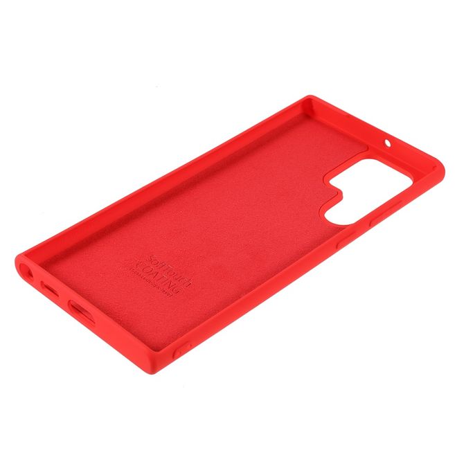 X-Level - Samsung Galaxy S22 Ultra Hülle - Silikon Softcase - Premium Series - rot