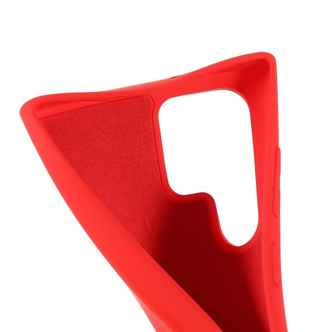X-Level - Samsung Galaxy S22 Ultra Hülle - Silikon Softcase - Premium Series - rot