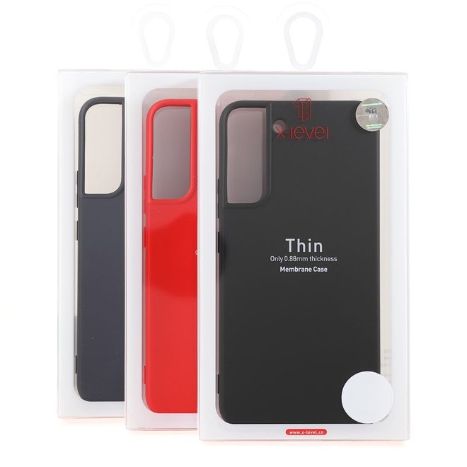 X-Level - Samsung Galaxy S22+ Hülle - Silikon Softcase - Premium Series - rot