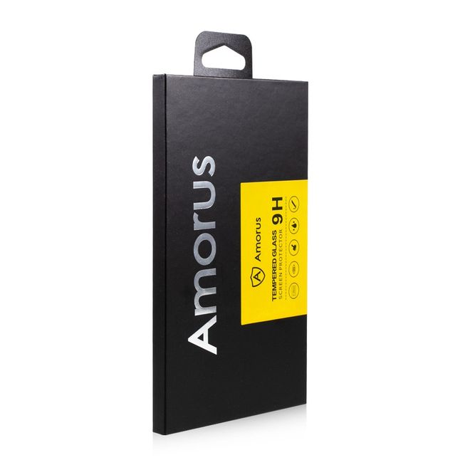 Amorus - Samsung Galaxy S22+ Schutzglas Panzer Glas - Full Glue HD Clear - schwarz