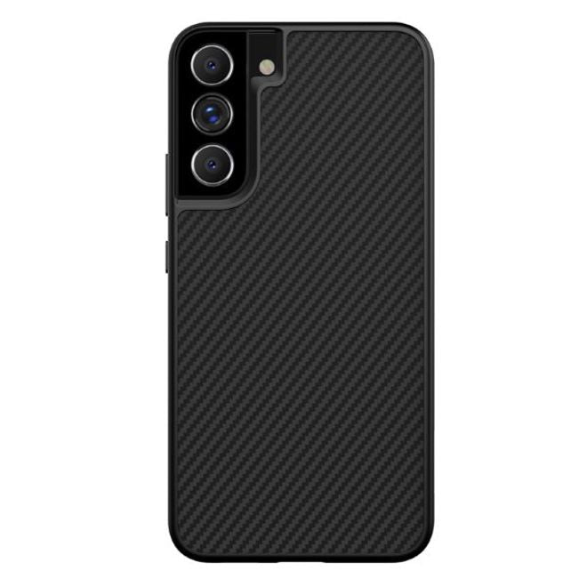 Nillkin - Samsung Galaxy S22+ Handy Case - Hülle aus Plastik/Carbon - Synthetic Fiber Series - schwarz