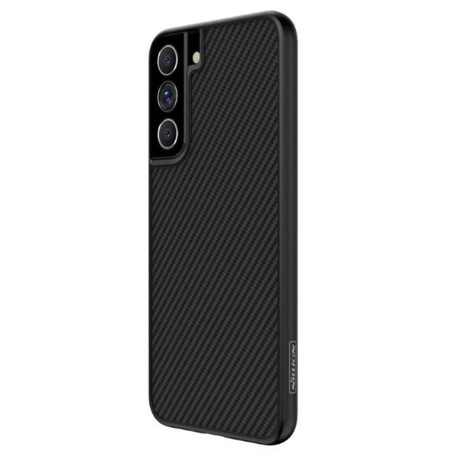 Nillkin - Samsung Galaxy S22+ Handy Case - Hülle aus Plastik/Carbon - Synthetic Fiber Series - schwarz