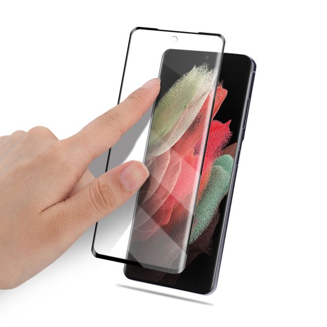 Samsung Galaxy S22 Ultra Panzerglas 3D Full Screen - Side Glue Displayschutz (0.33 mm) - schwarz