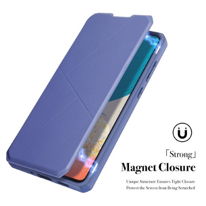 Dux Ducis - Samsung Galaxy A73 5G Hülle - Robustes Handy Bookcover - Skin X Series - blau