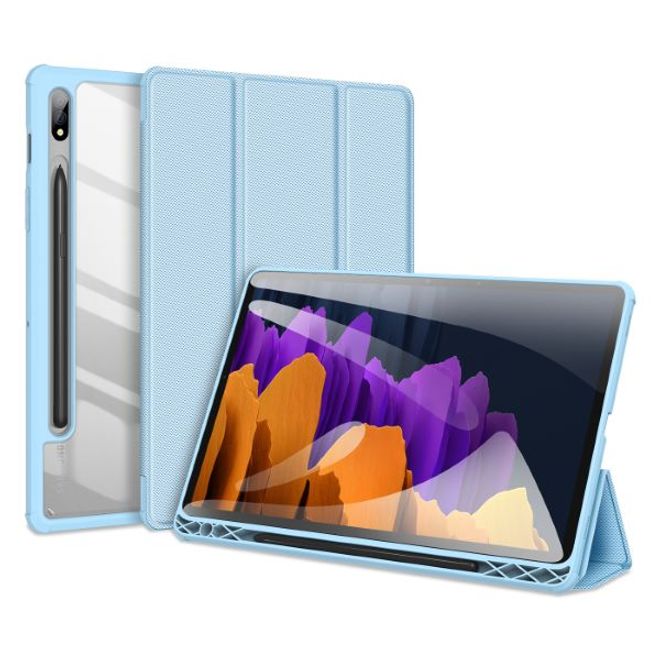 Dux Ducis - Samsung Galaxy Tab S8 / Galaxy Tab S7 Hülle - Leder Bookcover - Toby Series - blau