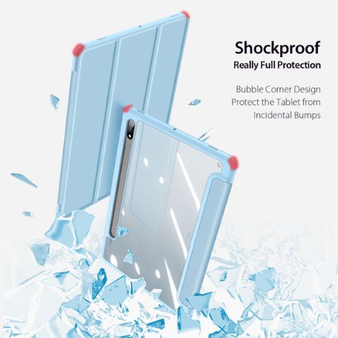 Dux Ducis - Samsung Galaxy Tab S8 / Galaxy Tab S7 Hülle - Leder Bookcover - Toby Series - blau