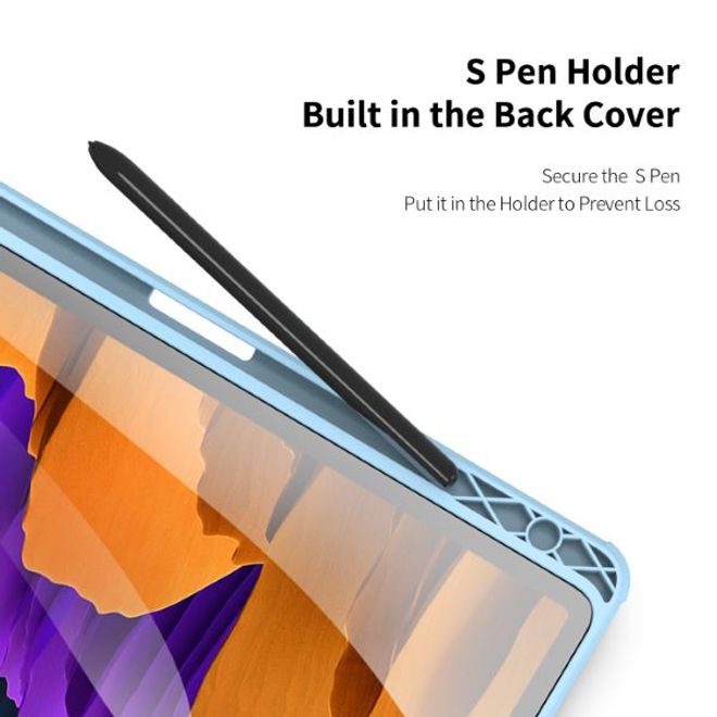 Dux Ducis - Samsung Galaxy Tab S8 / Galaxy Tab S7 Hülle - Leder Bookcover - Toby Series - blau