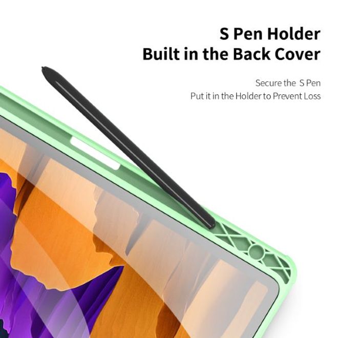 Dux Ducis - Samsung Galaxy Tab S8 / Galaxy Tab S7 Hülle - Leder Bookcover - Toby Series - grün