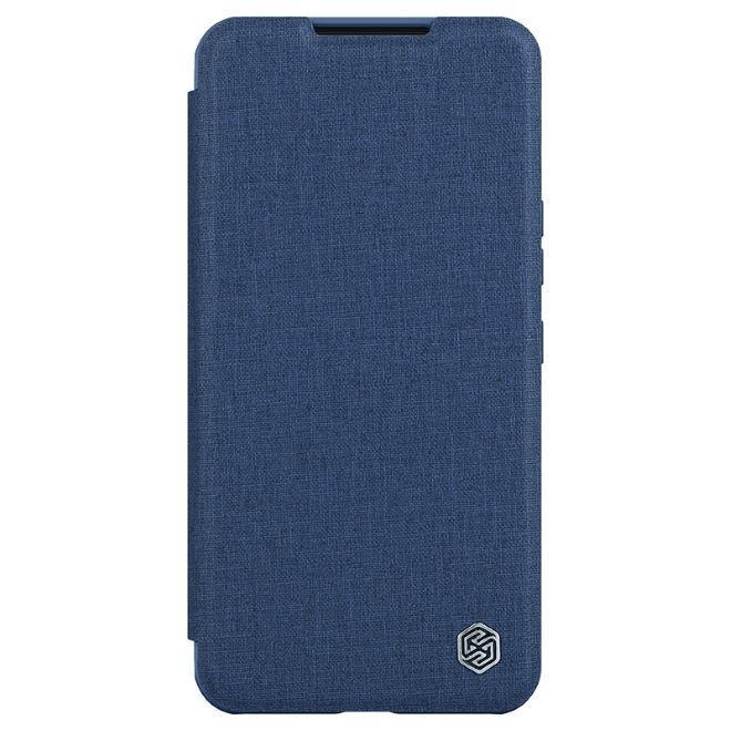 Nillkin - Samsung Galaxy S22+ Hülle - Stoff Book Case - Qin Pro Cloth Series - blau