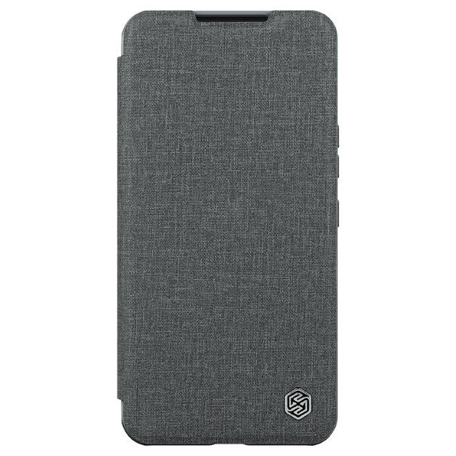 Nillkin - Samsung Galaxy S22+ Hülle - Stoff Book Case - Qin Pro Cloth Series - grau