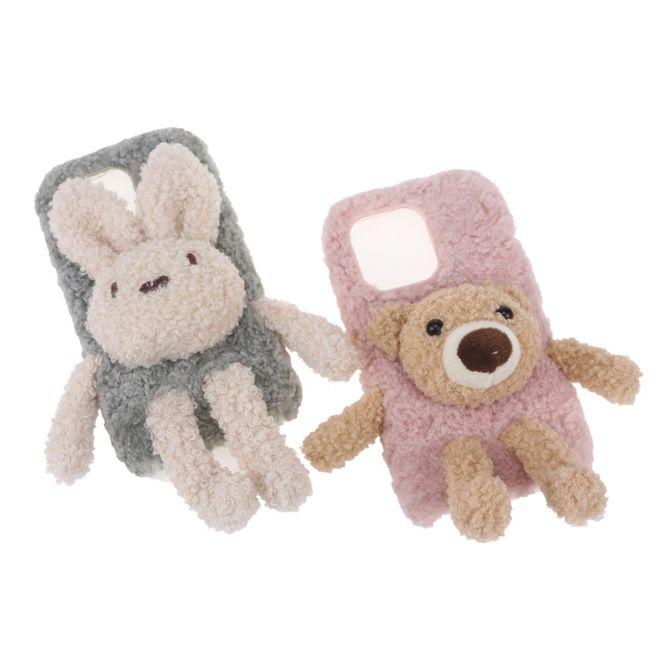iPhone 13 Pro Hülle - Witziges Stoff Softcase - Bär