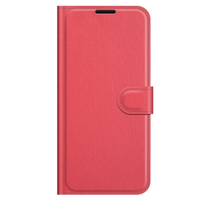 ZTE Blade V30 Vita / Blade V2020 5G Handy Hülle - Litchi Leder Bookcover Series - rot