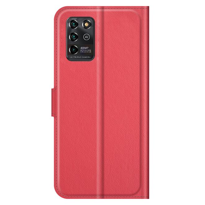 ZTE Blade V30 Vita / Blade V2020 5G Handy Hülle - Litchi Leder Bookcover Series - rot