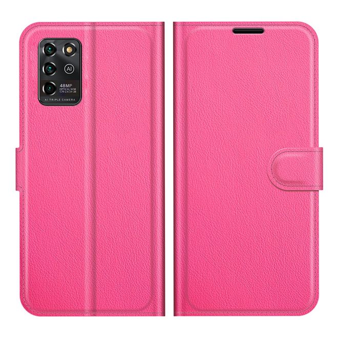 ZTE Blade V30 Vita / Blade V2020 5G Handy Hülle - Litchi Leder Bookcover Series - rosa