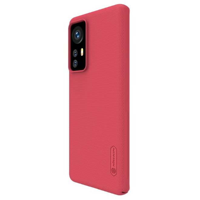 Nillkin - Xiaomi 12 / 12X Hülle - Kunststoff Case - Super Frosted Shield Series - rot
