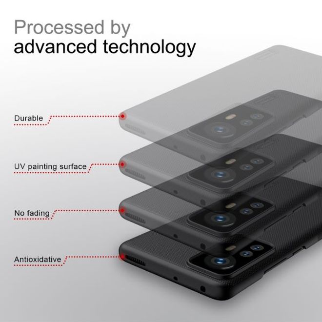 Nillkin - Xiaomi 12 / 12X Hülle - Kunststoff Case - Super Frosted Shield Series - rot