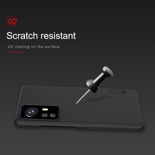 Nillkin - Xiaomi 12 / 12X Hülle - Kunststoff Case - Super Frosted Shield Series - weiss