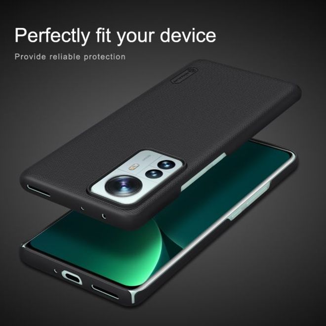 Nillkin - Xiaomi 12 Pro Hülle - Kunststoff Case - Super Frosted Shield Series - schwarz