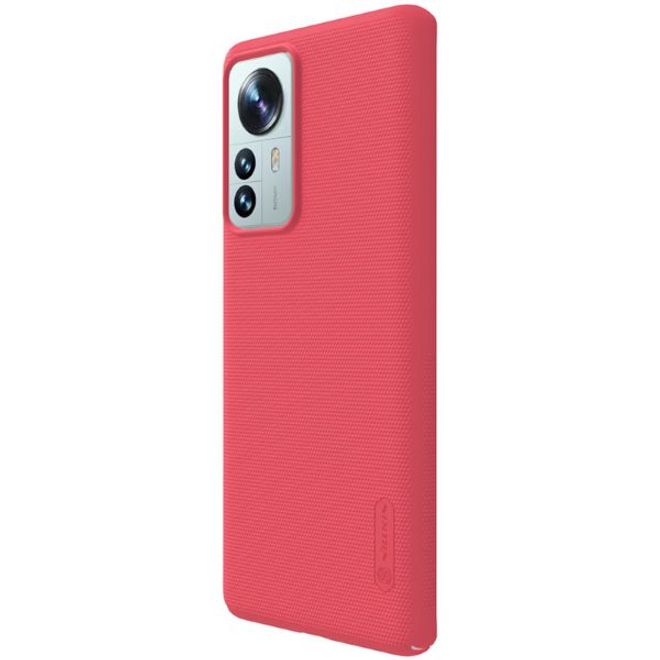 Nillkin - Xiaomi 12 Pro Hülle - Kunststoff Case - Super Frosted Shield Series - rot