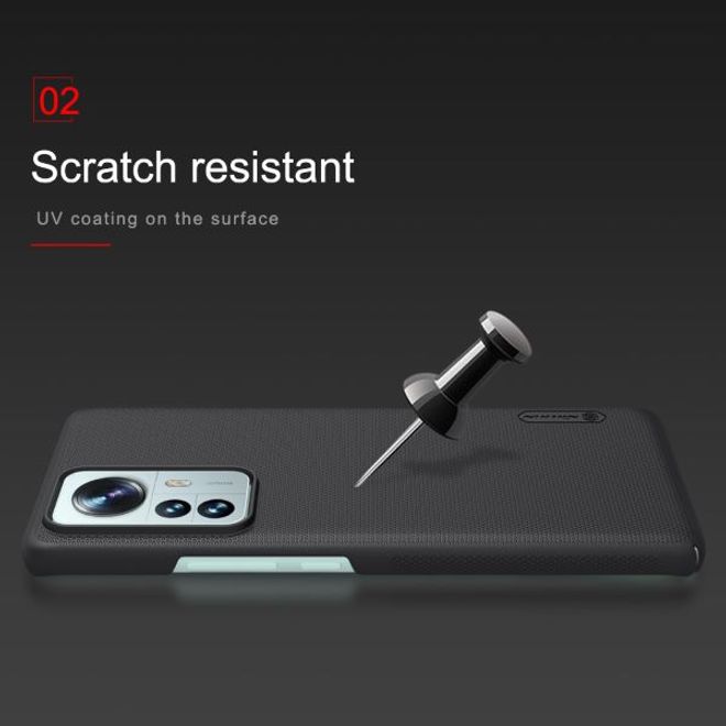 Nillkin - Xiaomi 12 Pro Hülle - Kunststoff Case - Super Frosted Shield Series - blau