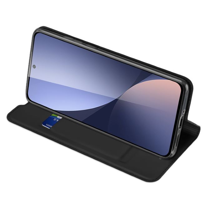 Dux Ducis - Xiaomi 12 / 12X Hülle - Handy Bookcover - Skin Pro Series - schwarz