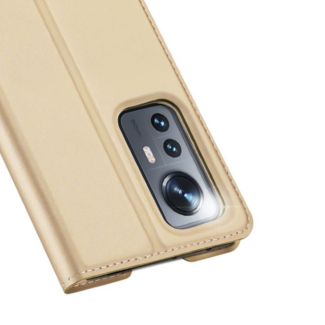 Dux Ducis - Xiaomi 12 / 12X Hülle - Handy Bookcover - Skin Pro Series - gold