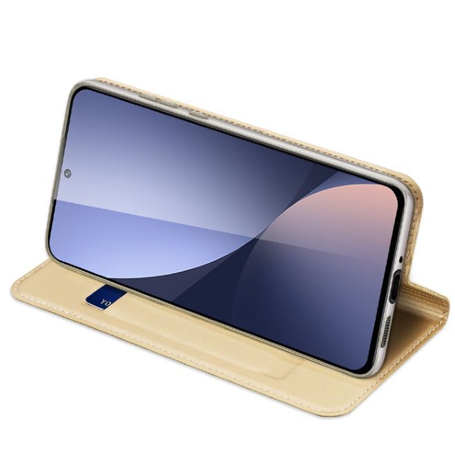 Dux Ducis - Xiaomi 12 / 12X Hülle - Handy Bookcover - Skin Pro Series - gold