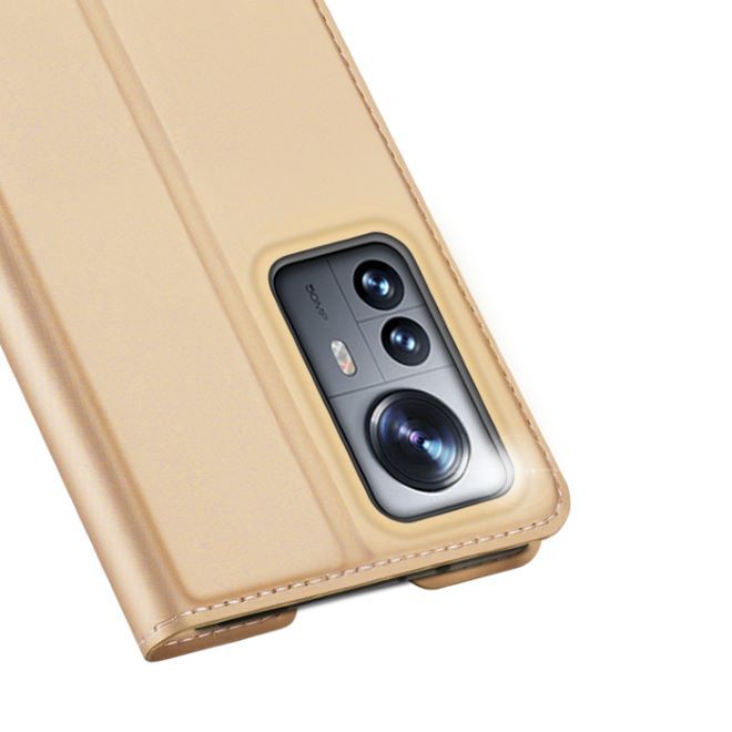 Dux Ducis - Xiaomi 12 Pro Hülle - Handy Bookcover - Skin Pro Series - gold