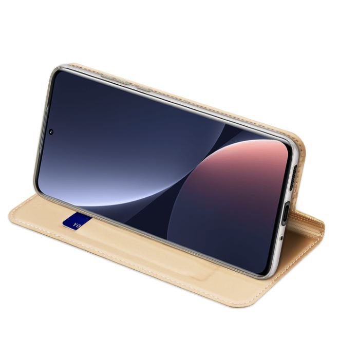 Dux Ducis - Xiaomi 12 Pro Hülle - Handy Bookcover - Skin Pro Series - gold