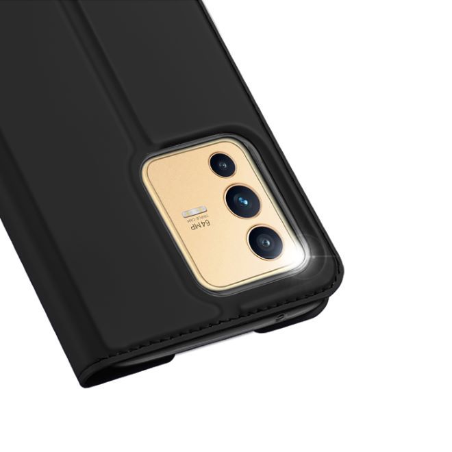 Dux Ducis - vivo V23 5G Hülle - Handy Bookcover - Skin Pro Series - schwarz
