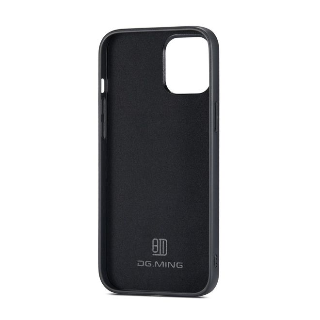 DG Ming - iPhone 13 Pro Hülle - Hardcase mit abnehmbarem Portemonnaie - M1 Series - schwarz