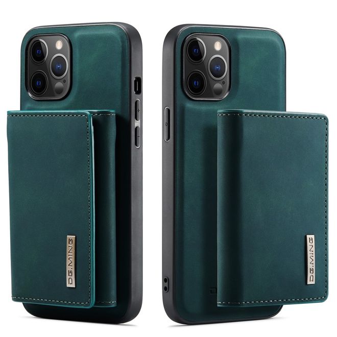 DG Ming - iPhone 13 Pro Hülle - Hardcase mit abnehmbarem Portemonnaie - M1 Series - grün