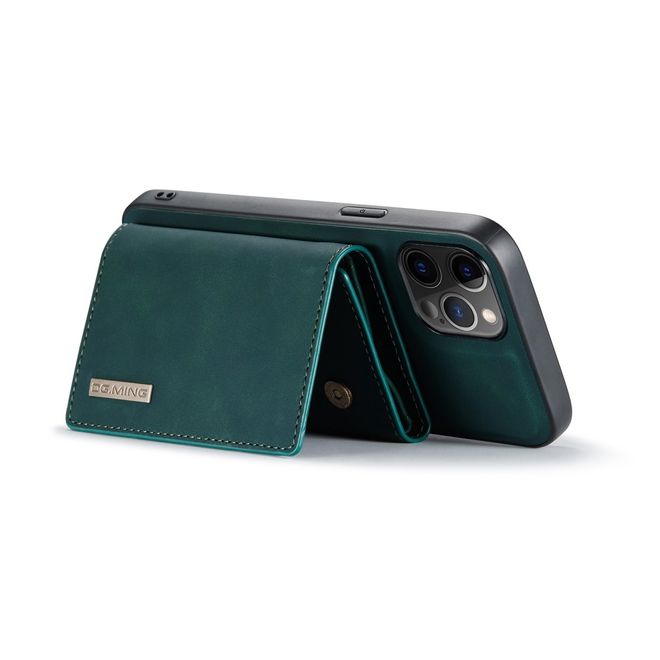 DG Ming - iPhone 13 Pro Hülle - Hardcase mit abnehmbarem Portemonnaie - M1 Series - grün