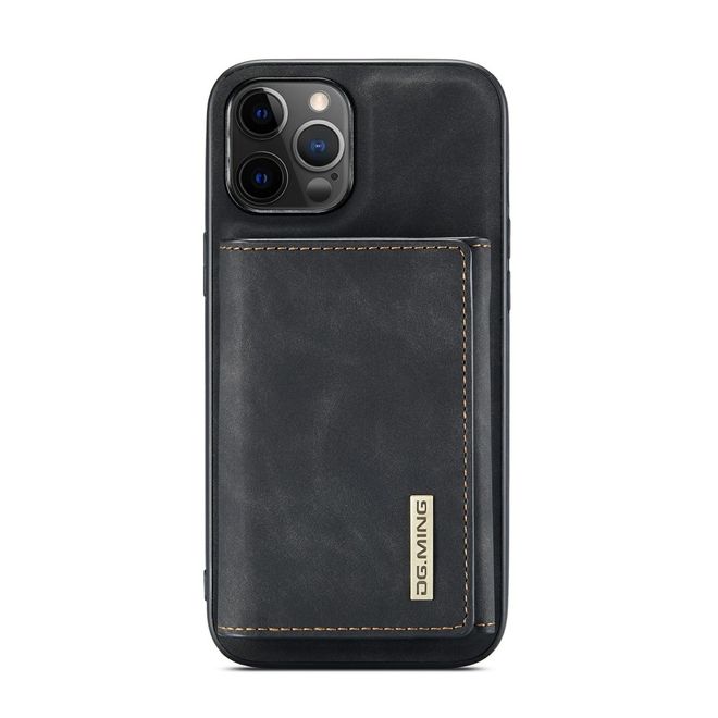DG Ming - iPhone 13 mini Hülle - Hardcase mit abnehmbarem Portemonnaie - M1 Series - schwarz