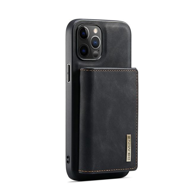 DG Ming - iPhone 13 mini Hülle - Hardcase mit abnehmbarem Portemonnaie - M1 Series - schwarz