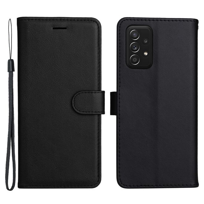 Samsung Galaxy A73 5G Handy Hülle - Classic IV Leder Bookcover Series - schwarz