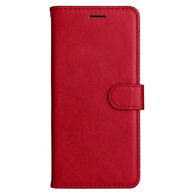 Samsung Galaxy A73 5G Handy Hülle - Classic IV Leder Bookcover Series - rot